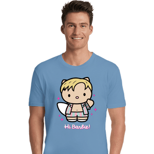 Daily_Deal_Shirts Premium Shirts, Unisex / Small / Powder Blue Waving Doll