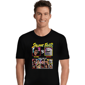 Shirts Premium Shirts, Unisex / Small / Black Stallone Fighter