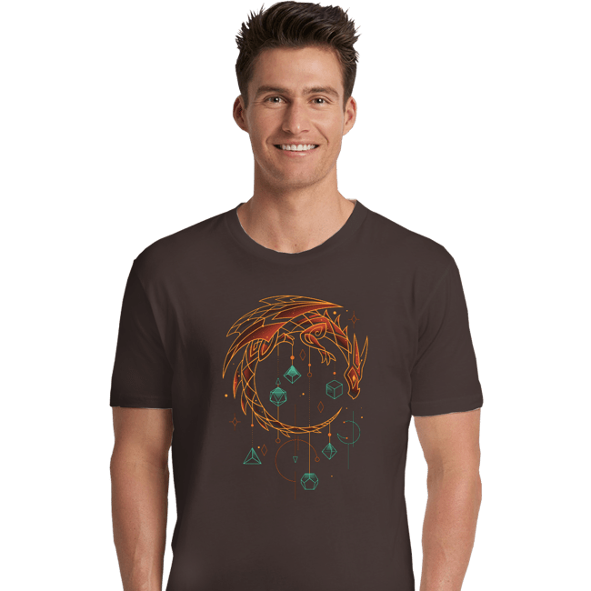 Daily_Deal_Shirts Premium Shirts, Unisex / Small / Dark Chocolate Draconic Dice Keeper