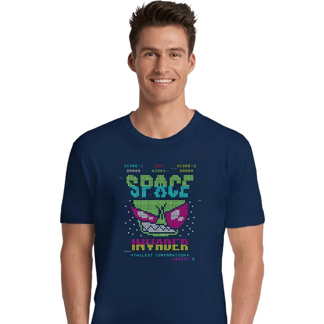 Secret_Shirts Premium Shirts, Unisex / Small / Navy Space Invader Zim