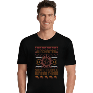 Shirts Premium Shirts, Unisex / Small / Black Supernaturally Ugly Sweater