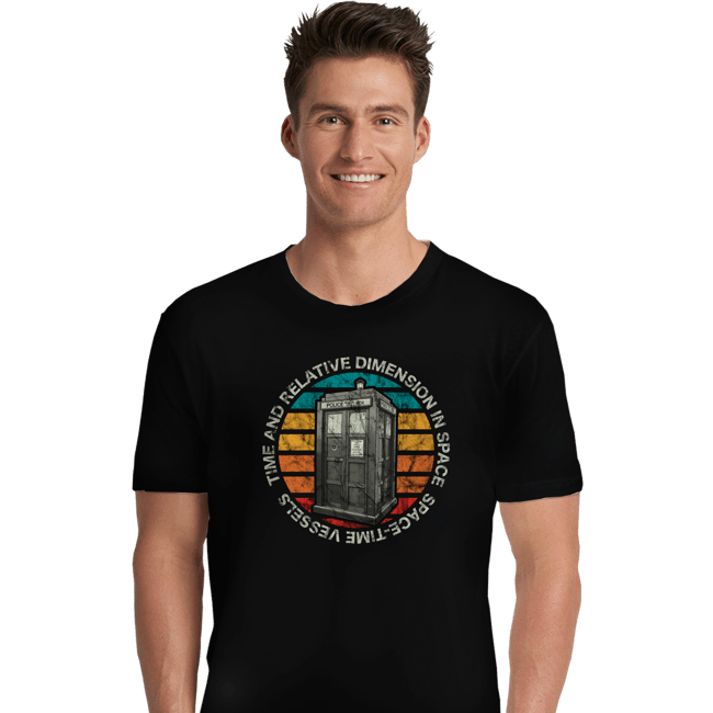 Daily_Deal_Shirts Premium Shirts, Unisex / Small / Black Vintage Tardis 1963