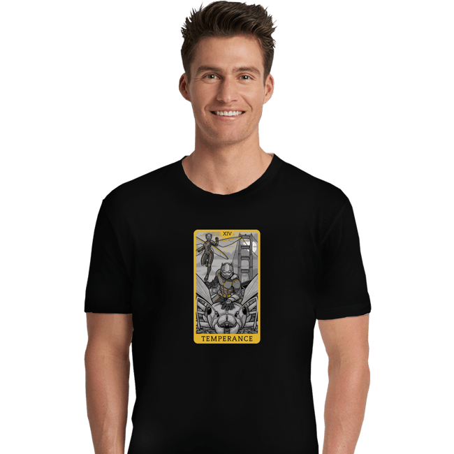 Shirts Premium Shirts, Unisex / Small / Black Tarot Temperance