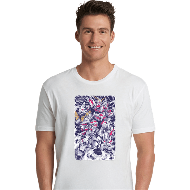 Secret_Shirts Premium Shirts, Unisex / Small / White Gundam Unicorn