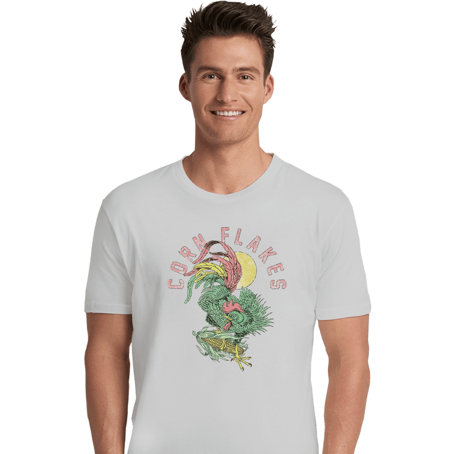 Shirts Premium Shirts, Unisex / Small / White Corn Flakes