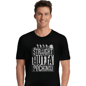 Shirts Premium Shirts, Unisex / Small / Black Straight Outta Pochinki