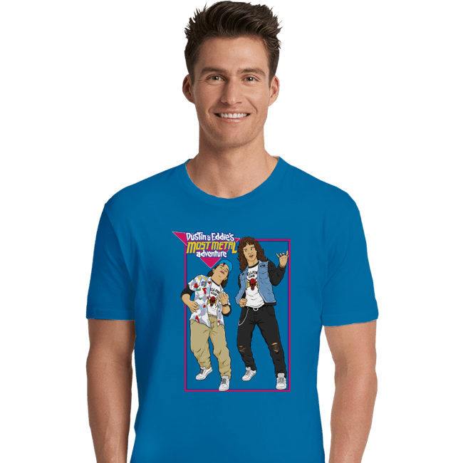 Daily_Deal_Shirts Premium Shirts, Unisex / Small / Sapphire Dustin and Eddie's Most Metal Adventure