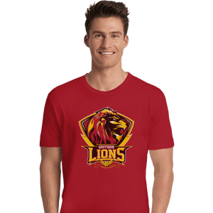 Shirts Premium Shirts, Unisex / Small / Red Gryffindors Lions