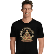 Load image into Gallery viewer, Daily_Deal_Shirts Premium Shirts, Unisex / Small / Black Secret Order Of The Pizza
