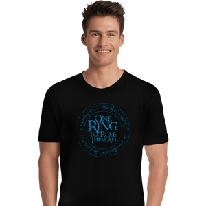 Shirts Premium Shirts, Unisex / Small / Black The One Ring