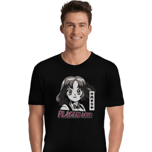 Shirts Premium Shirts, Unisex / Small / Black Plastic Love Retro