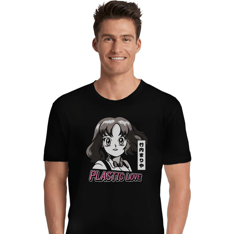 Shirts Premium Shirts, Unisex / Small / Black Plastic Love Retro