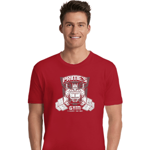 Shirts Premium Shirts, Unisex / Small / Red Prime's Gym