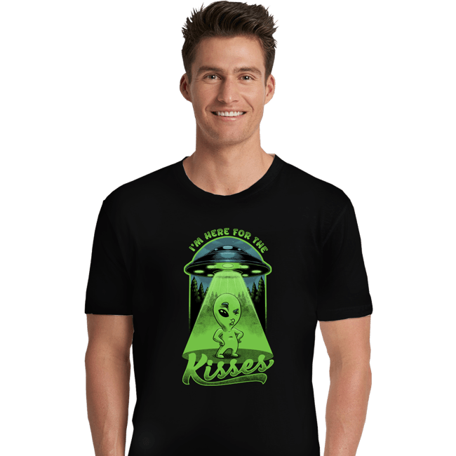 Daily_Deal_Shirts Premium Shirts, Unisex / Small / Black Here For The Kisses