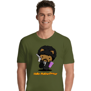 Daily_Deal_Shirts Premium Shirts, Unisex / Small / Military Green Kitty Fiction