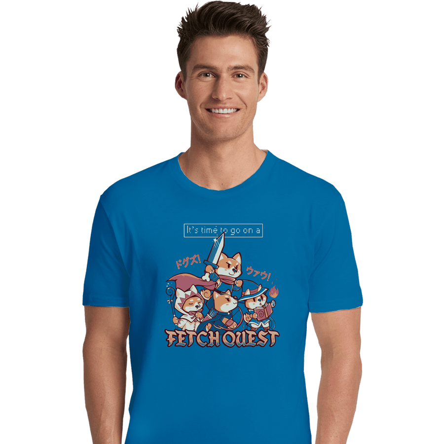 Shirts Premium Shirts, Unisex / Small / Sapphire It's Time To Go On A Fetch Quest