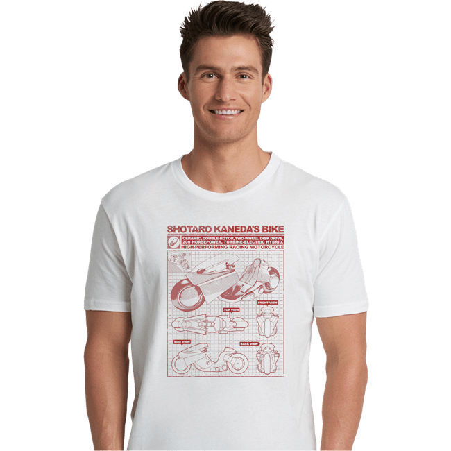 Secret_Shirts Premium Shirts, Unisex / Small / White Shotaro Kaneda Bike