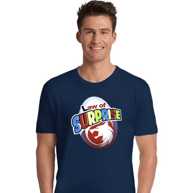 Shirts Premium Shirts, Unisex / Small / Navy Law Of Surprise