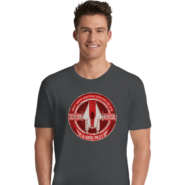 Shirts Premium Shirts, Unisex / Small / Charcoal A-Wing
