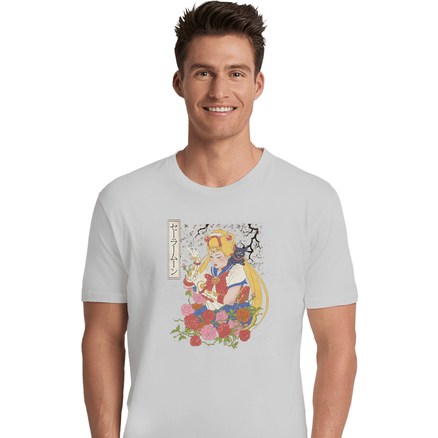 Shirts Premium Shirts, Unisex / Small / White Moon Print