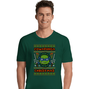 Shirts Premium Shirts, Unisex / Small / Forest Leonardo Christmas