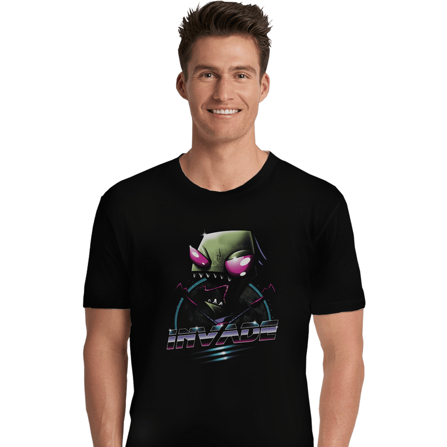 Shirts Premium Shirts, Unisex / Small / Black Invade