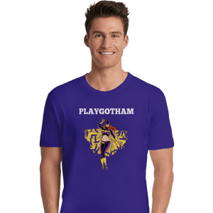 Shirts Premium Shirts, Unisex / Small / Violet Playgotham Batgirl
