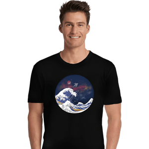 Daily_Deal_Shirts Premium Shirts, Unisex / Small / Black Surfing The Great Wave