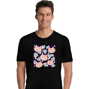 Daily_Deal_Shirts Premium Shirts, Unisex / Small / Black Pumpkin Cat Garden