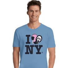 Load image into Gallery viewer, Daily_Deal_Shirts Premium Shirts, Unisex / Small / Powder Blue Ghostface Loves NY

