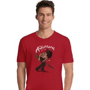 Shirts Premium Shirts, Unisex / Small / Red Arthur Curry VS The World