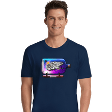 Load image into Gallery viewer, Daily_Deal_Shirts Premium Shirts, Unisex / Small / Navy Spaceship In A Bottle
