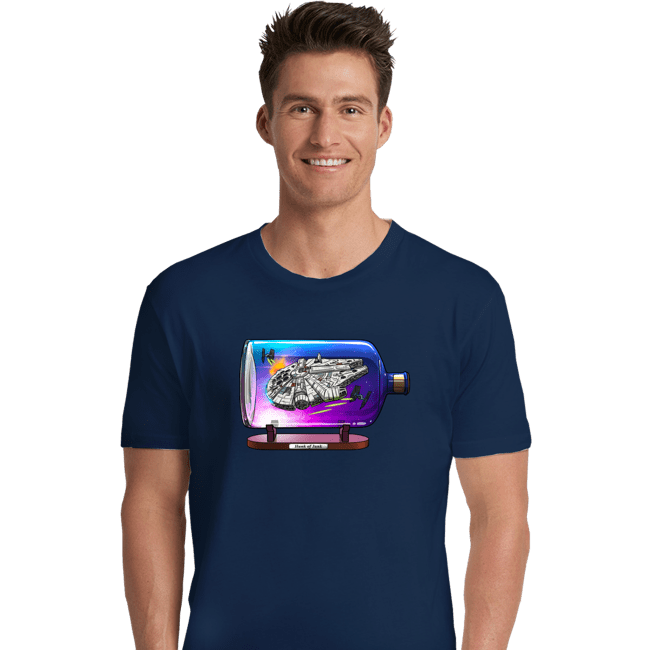 Daily_Deal_Shirts Premium Shirts, Unisex / Small / Navy Spaceship In A Bottle