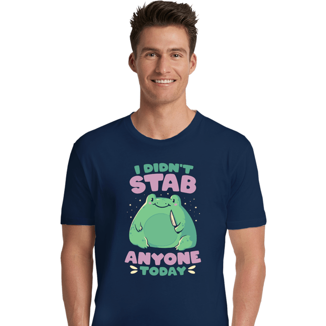 Secret_Shirts Premium Shirts, Unisex / Small / Navy Didn't Stab Anyone Today