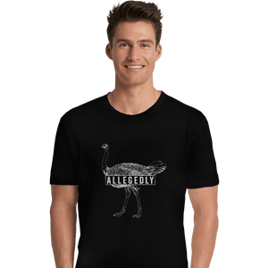 Shirts Premium Shirts, Unisex / Small / Black Allegedly Ostrich
