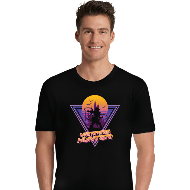 Daily_Deal_Shirts Premium Shirts, Unisex / Small / Black Neon Vampire Hunter