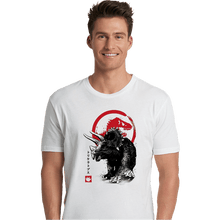 Load image into Gallery viewer, Shirts Premium Shirts, Unisex / Small / White TRICERATOPS SUMI-E halftones
