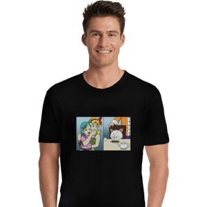 Shirts Premium Shirts, Unisex / Small / Black Girl Yelling At A Cat