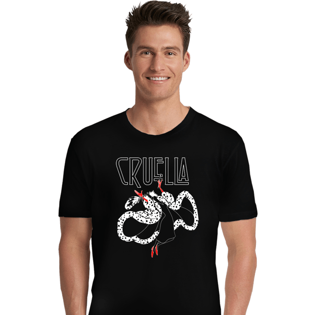 Shirts Premium Shirts, Unisex / Small / Black Cruella