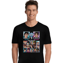 Load image into Gallery viewer, Daily_Deal_Shirts Premium Shirts, Unisex / Small / Black Time Fighters 10th vs 11th
