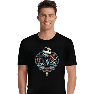 Daily_Deal_Shirts Premium Shirts, Unisex / Small / Black Heart Jack Skellington