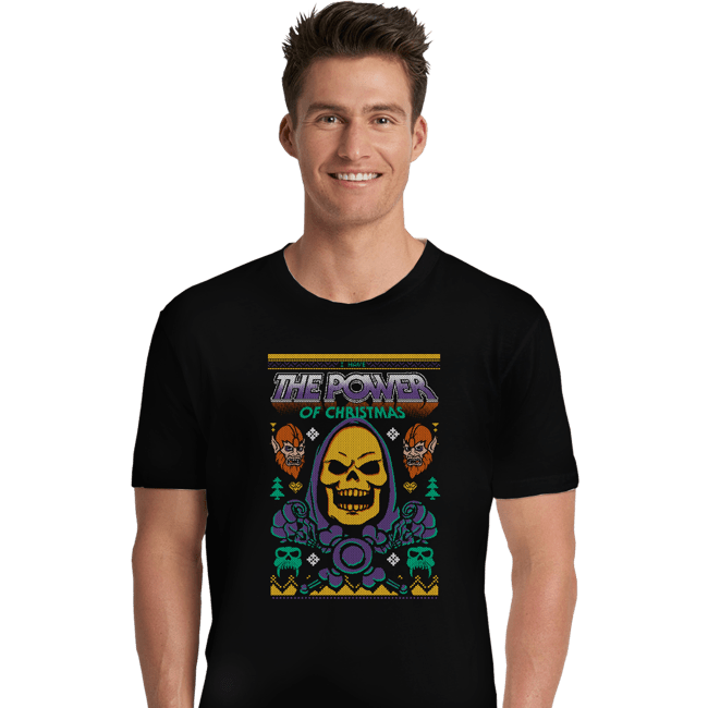 Shirts Premium Shirts, Unisex / Small / Black The Skele-Power Of Christmas