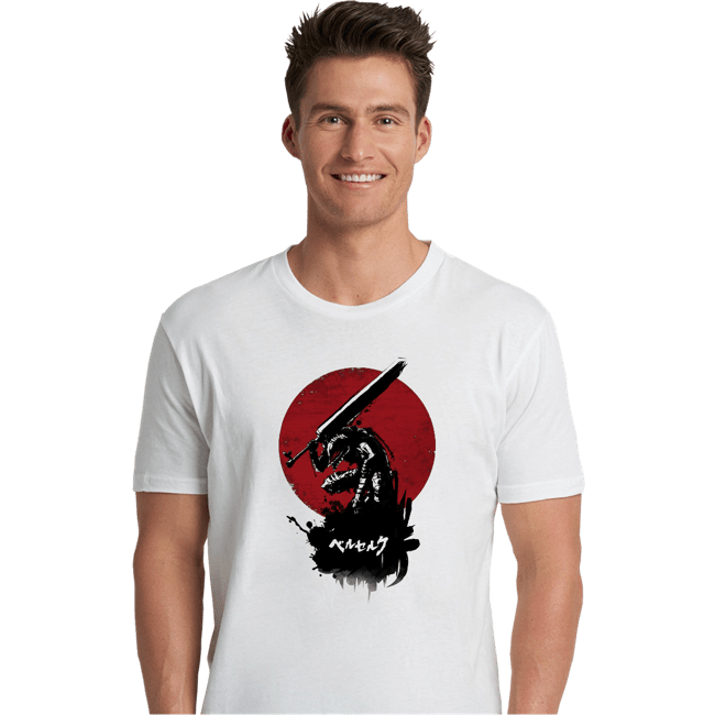 Shirts Premium Shirts, Unisex / Small / White Red Sun Swordsman