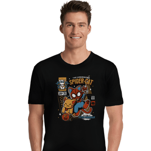Shirts Premium Shirts, Unisex / Small / Black Spider-Cat