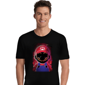 Secret_Shirts Premium Shirts, Unisex / Small / Black Mario Glitch