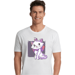 Daily_Deal_Shirts Premium Shirts, Unisex / Small / White Vain Cat