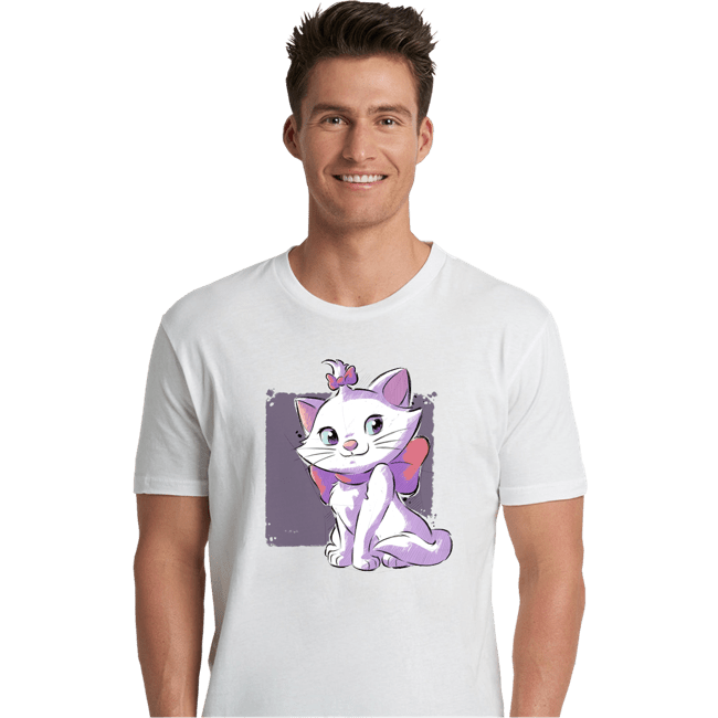 Daily_Deal_Shirts Premium Shirts, Unisex / Small / White Vain Cat