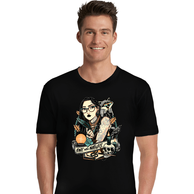 Daily_Deal_Shirts Premium Shirts, Unisex / Small / Black One With Nature