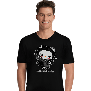 Shirts Premium Shirts, Unisex / Small / Black Hello Wednesday