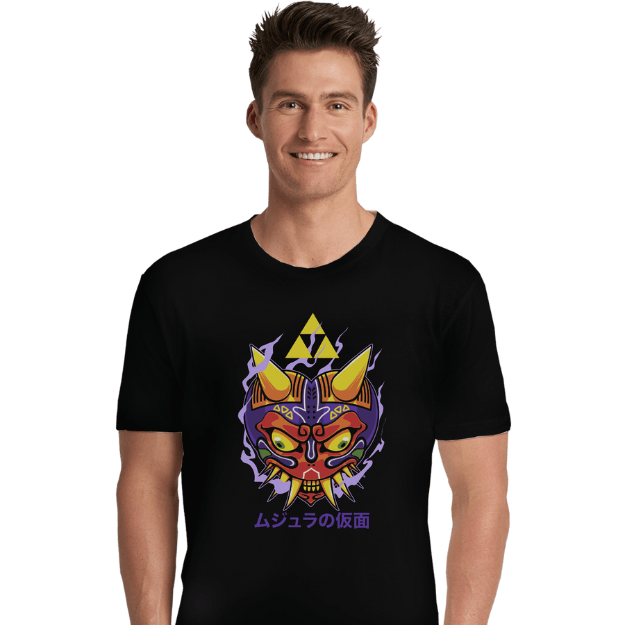 Shirts Premium Shirts, Unisex / Small / Black Majora's Oni Mask